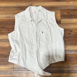 Levi's button up vest